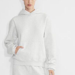TNA CozyAF Heather Cloud White hoodie